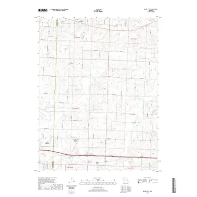 2017 Map of Bates City, 2017 Print