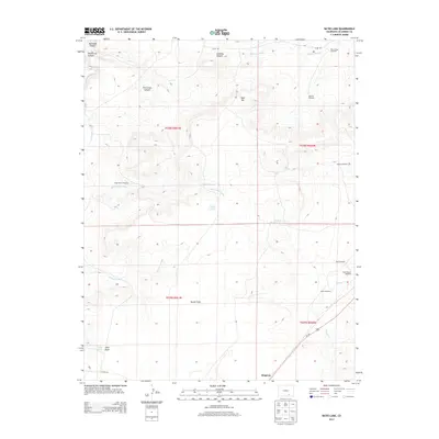 2013 Map of Bates Lake, 2013 Print