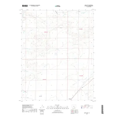 2019 Map of Bates Lake, 2019 Print