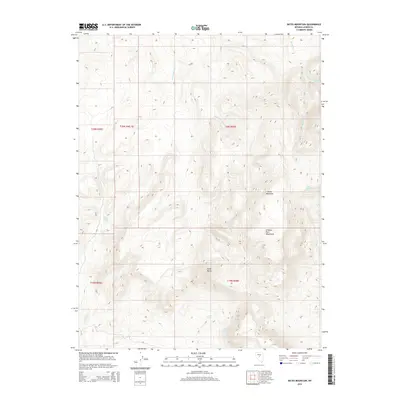 2014 Map of Bates Mountain, 2014 Print