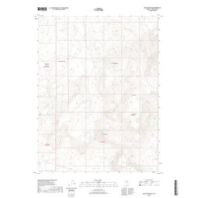 2018 Map of Bates Mountain, 2018 Print