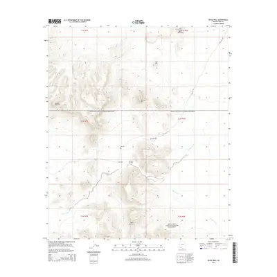 2014 Map of Bates Well, 2014 Print