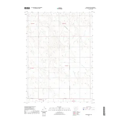 2017 Map of Batesland NW, 2017 Print