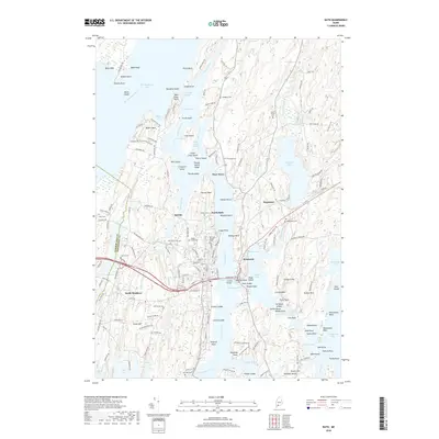 2018 Map of Bath, 2018 Print