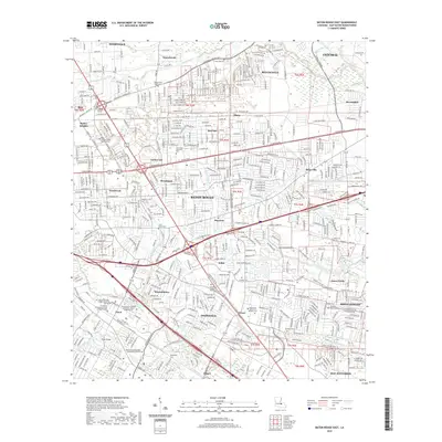 2020 Map of Baton Rouge East, 2020 Print