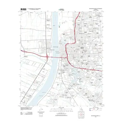 2012 Map of Baton Rouge West, 2012 Print