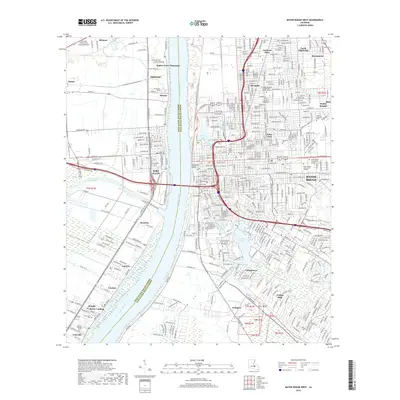 2018 Map of Baton Rouge West, 2018 Print