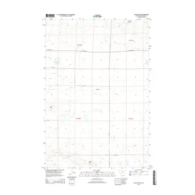 2014 Map of Battle Butte, 2014 Print