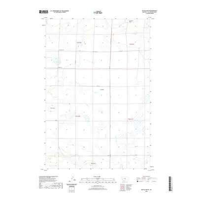 2020 Map of Battle Butte, 2020 Print