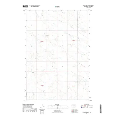 2017 Map of Battle Creek Butte, 2017 Print