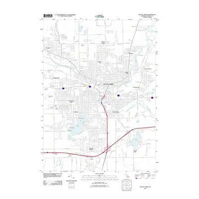 2011 Map of Battle Creek, 2011 Print