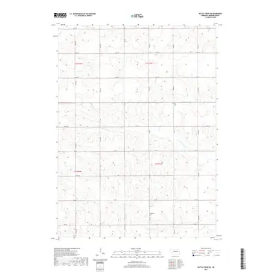 2017 Map of Battle Creek SW, 2017 Print
