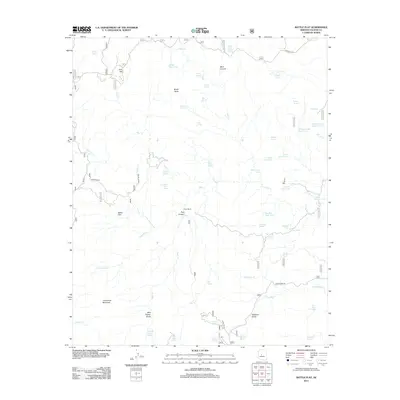2012 Map of Battle Flat, 2012 Print
