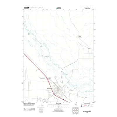 2012 Map of Battle Mountain, 2012 Print