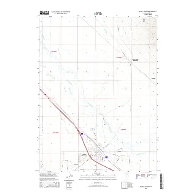 2015 Map of Battle Mountain, 2015 Print