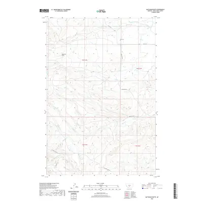 2020 Map of Battleship Butte, 2020 Print
