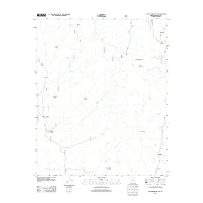 2012 Map of Battleship Butte, 2012 Print