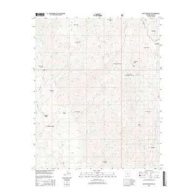 2014 Map of Battleship Butte, 2014 Print