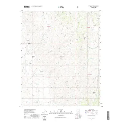 2018 Map of Battleship Butte, 2018 Print