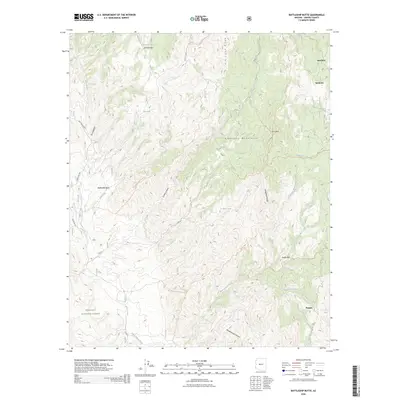 2026 Map of Battleship Butte, 2026 Print