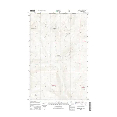 2014 Map of Bauerman Ridge, 2014 Print