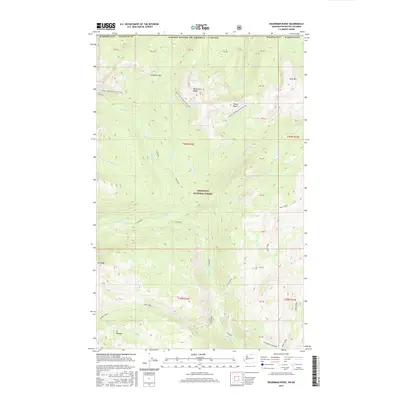 2017 Map of Bauerman Ridge, 2017 Print