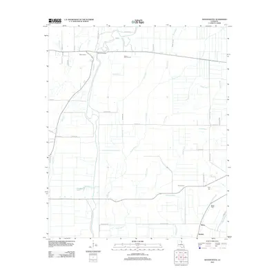 2012 Map of Baxter Bayou, 2012 Print