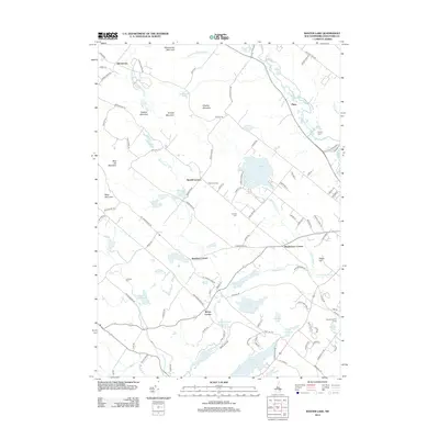 2012 Map of Baxter Lake, 2012 Print