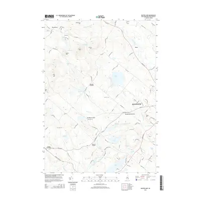 2015 Map of Baxter Lake, 2015 Print