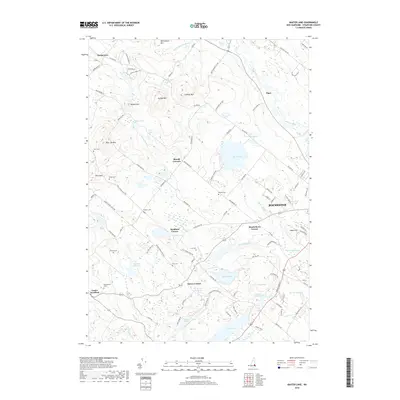 2018 Map of Baxter Lake, 2018 Print