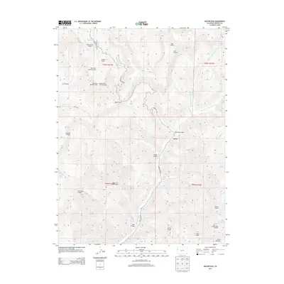 2013 Map of Baxter Pass, 2013 Print