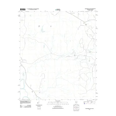 2012 Map of Baxterville SW, 2012 Print