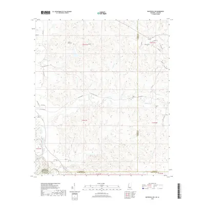 2018 Map of Baxterville SW, 2018 Print