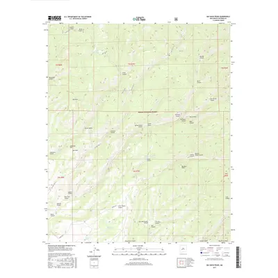2017 Map of Bay Buck Peaks, 2017 Print