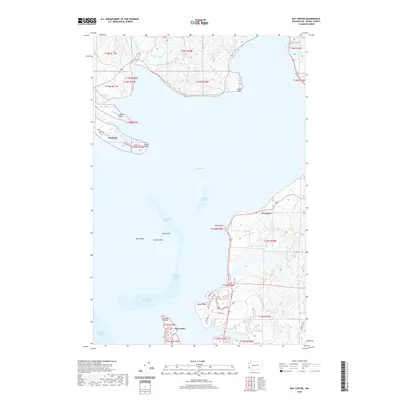 2020 Map of Bay Center, 2020 Print