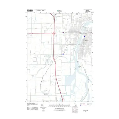 2011 Map of Bay City, 2011 Print
