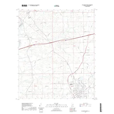 2018 Map of Bay Minette North, 2018 Print