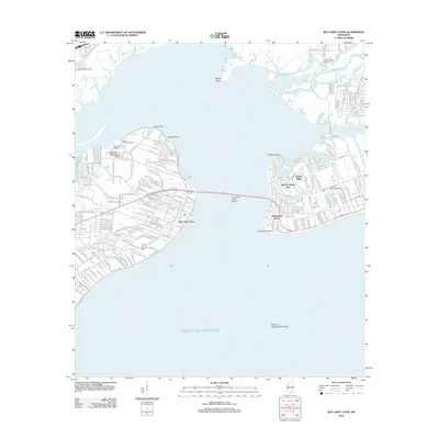 2012 Map of Bay Saint Louis, 2012 Print
