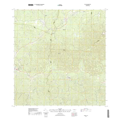 2018 Map of Bayaney, 2018 Print