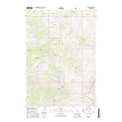 2017 Map of Bayhorse, 2017 Print
