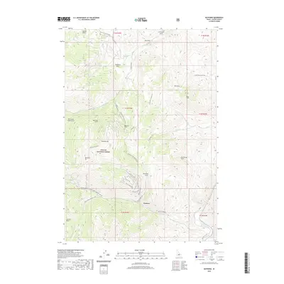 2020 Map of Bayhorse, 2020 Print