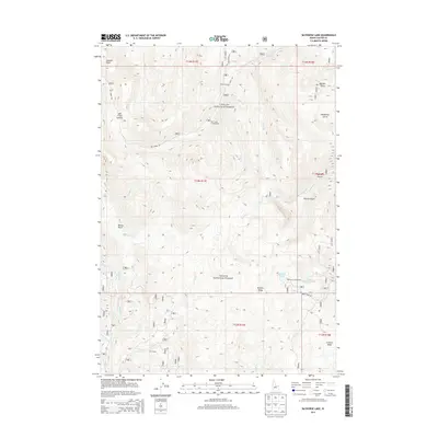 2013 Map of Bayhorse Lake, 2013 Print