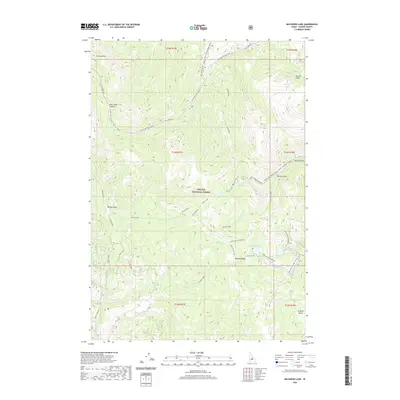 2020 Map of Bayhorse Lake, 2020 Print