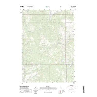 2023 Map of Bayhorse Lake, 2023 Print