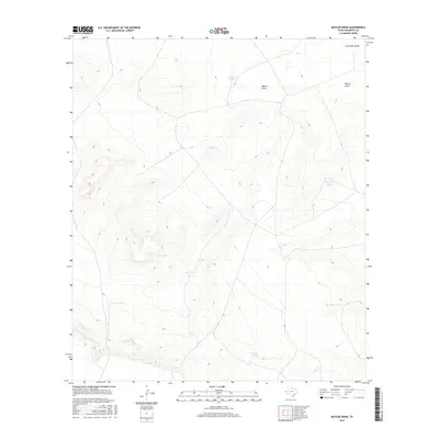 2016 Map of Baylor Draw, 2016 Print