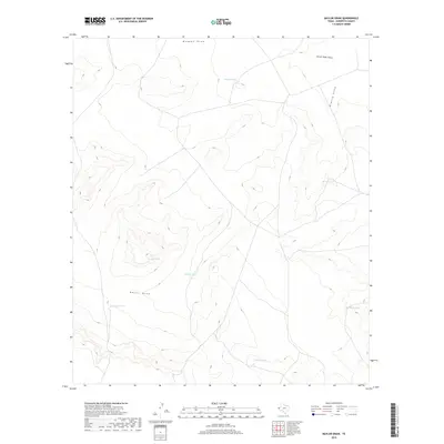 2019 Map of Baylor Draw, 2019 Print