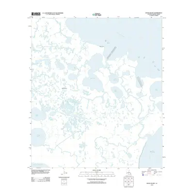 2012 Map of Bayou Blanc, 2012 Print