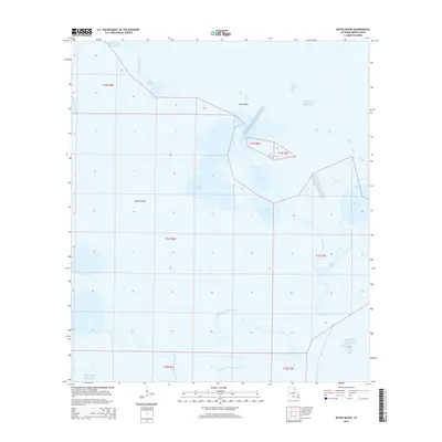 2015 Map of Bayou Blanc, 2015 Print