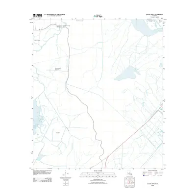 2012 Map of Bayou Boeuf, 2012 Print