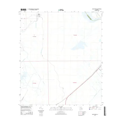 2015 Map of Bayou Boeuf, 2015 Print
